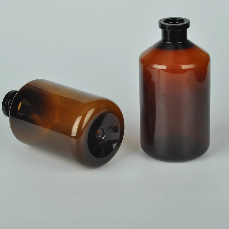300ml Brown Sterile Vaccine Vial Plastic Veterinary Medicine Vial